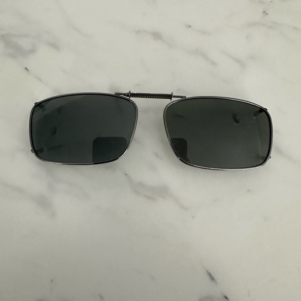 Polar Optics Black Sunglasses (Clip on).